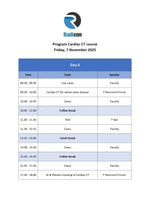 4th Hands-on Advanced Cardiovascular CT Angiogram Course towards Level 2 Cardiac CT, 04 - 08 November 2025