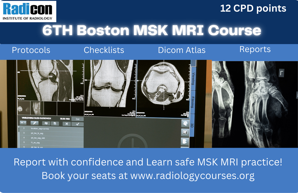 7th Boston MSK MRI Course in Dubai. 16-17 November 2024